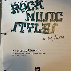 Rock music styles a history seventh edition, looseleaf textbook